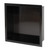 Alfi ABNP1212-BB 12" x 12" Brushed Black PVD Stainless Steel Square Single Shelf Shower Niche