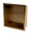 Alfi ABNP1212-BG 12" x 12" Brushed Gold PVD Stainless Steel Square Single Shelf Shower Niche