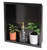Alfi ABNP1616-BB 16" x 16" Brushed Black PVD Steel Square Single Shelf Shower Niche