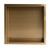 ALFI 16" x 16" Brushed Gold PVD Steel Square Single Shelf Shower Niche - ABNP1616-BG