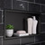 ALFI 24" x 12" Brushed Black PVD Stainless Steel Horizontal Single Shelf Shower Niche - ABNP2412-BB