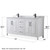 Wyndham WCV252572DWBCMUNSM24 Daria 72 Inch Double Bathroom Vanity in White, White Carrara Marble Countertop, Undermount Square Sinks, Matte Black Trim, 24 Inch Mirrors