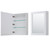 Wyndham WCV252572DWBCMUNSMED Daria 72 Inch Double Bathroom Vanity in White, White Carrara Marble Countertop, Undermount Square Sinks, Matte Black Trim, Medicine Cabinets