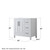 Wyndham WCV252536SWBCXSXXMED Daria 36 Inch Single Bathroom Vanity in White, No Countertop, No Sink, Matte Black Trim, Medicine Cabinet