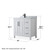 Wyndham WCV252536SWBCMUNSM24 Daria 36 Inch Single Bathroom Vanity in White, White Carrara Marble Countertop, Undermount Square Sink, Matte Black Trim, 24 Inch Mirror