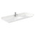 Wyndham WCF292954SWGC2UNSM46 Miranda 54 Inch Single Bathroom Vanity in White, Carrara Cultured Marble Countertop, Undermount Square Sink, Brushed Gold Trim, 46 Inch Mirror