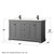 Wyndham WCV232360DGBC2UNSM58 Avery 60 Inch Double Bathroom Vanity in Dark Gray, Carrara Cultured Marble Countertop, Undermount Square Sinks, Matte Black Trim, 58 Inch Mirror