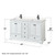 Wyndham WCS202060DWBC2UNSM24 Deborah 60 Inch Double Bathroom Vanity in White, Carrara Cultured Marble Countertop, Undermount Square Sinks, Matte Black Trim, 24 Inch Mirrors