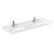 Wyndham WCF292966DGBC2UNSMXX Miranda 66 Inch Double Bathroom Vanity in Dark Gray, Carrara Cultured Marble Countertop, Undermount Square Sinks, Matte Black Trim