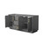 Wyndham WCF292966DGGCXSXXMXX Miranda 66 Inch Double Bathroom Vanity in Dark Gray, No Countertop, No Sink, Brushed Gold Trim