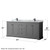 Wyndham WCV232380DGBCMUNSMXX Avery 80 Inch Double Bathroom Vanity in Dark Gray, White Carrara Marble Countertop, Undermount Square Sinks, Matte Black Trim