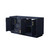Wyndham WCF292966DBLCXSXXMXX Miranda 66 Inch Double Bathroom Vanity in Dark Blue, No Countertop, No Sink, Brushed Gold Trim
