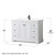 Wyndham WCV232348SWBWCUNSMXX Avery 48 Inch Single Bathroom Vanity in White, White Cultured Marble Countertop, Undermount Square Sink, Matte Black Trim Wyndham WCV232348SWBWCUNSMXX Avery 48 Inch Single Bathroom Vanity in White, White Cultured Marble Countertop, Undermount Square Sink, Matte Black Trim