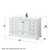 Wyndham WCS202060SWBWCUNSMED Deborah 60 Inch Single Bathroom Vanity in White, White Cultured Marble Countertop, Undermount Square Sink, Matte Black Trim, Medicine Cabinet