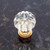 JVJ 53704 Solid Brass Acrylic Crystal" 1" Door Knob