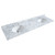 Wyndham WCS202080DGBCMUNOM24 Deborah 80 Inch Double Bathroom Vanity in Dark Gray, White Carrara Marble Countertop, Undermount Oval Sinks, Matte Black Trim, 24 Inch Mirrors