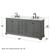 Wyndham WCS202080DGBCMUNOM24 Deborah 80 Inch Double Bathroom Vanity in Dark Gray, White Carrara Marble Countertop, Undermount Oval Sinks, Matte Black Trim, 24 Inch Mirrors