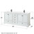 Wyndham WCS202080DWBWCUNSM70 Deborah 80 Inch Double Bathroom Vanity in White, White Cultured Marble Countertop, Undermount Square Sinks, Matte Black Trim, 70 Inch Mirror