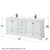 Wyndham WCS202080DWBWCUNSMED Deborah 80 Inch Double Bathroom Vanity in White, White Cultured Marble Countertop, Undermount Square Sinks, Matte Black Trim, Medicine Cabinets