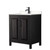Wyndham WCV252530SEBC2UNSMXX Daria 30 Inch Single Bathroom Vanity in Dark Espresso, Carrara Cultured Marble Countertop, Undermount Square Sink, Matte Black Trim