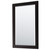 Wyndham WCV252530SEBWCUNSM24 Daria 30 Inch Single Bathroom Vanity in Dark Espresso, White Cultured Marble Countertop, Undermount Square Sink, Matte Black Trim, 24 Inch Mirror