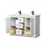 Wyndham WCV232348DWBWCUNSMXX Avery 48 Inch Double Bathroom Vanity in White, White Cultured Marble Countertop, Undermount Square Sinks, Matte Black Trim Wyndham WCV232348DWBWCUNSMXX Avery 48 Inch Double Bathroom Vanity in White, White Cultured Marble Countertop, Undermount Square Sinks, Matte Black Trim