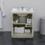 Wyndham WCF111130SLGC2UNSM24 Icon 30 Inch Single Bathroom Vanity in Light Green, Carrara Cultured Marble Countertop, Undermount Square Sink, Brushed Nickel Trim, 24 Inch Mirror