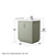 Wyndham WCF111130SLGWCUNSM24 Icon 30 Inch Single Bathroom Vanity in Light Green, White Cultured Marble Countertop, Undermount Square Sink, Brushed Nickel Trim, 24 Inch Mirror