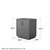 Wyndham WCF111130SGBCXSXXM24 Icon 30 Inch Single Bathroom Vanity in Dark Gray, No Countertop, No Sink, Matte Black Trim, 24 Inch Mirror