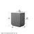 Wyndham WCF111130SKGCMUNSM24 Icon 30 Inch Single Bathroom Vanity in Dark Gray, White Carrara Marble Countertop, Undermount Square Sink, Brushed Nickel Trim, 24 Inch Mirror