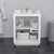 Wyndham WCF111130SWBC2UNSMXX Icon 30 Inch Single Bathroom Vanity in White, Carrara Cultured Marble Countertop, Undermount Square Sink, Matte Black Trim