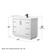 Wyndham WCF111142SWBC2UNSM34 Icon 42 Inch Single Bathroom Vanity in White, Carrara Cultured Marble Countertop, Undermount Square Sink, Matte Black Trim, 34 Inch Mirror