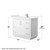 Wyndham WCF111142SWHWCUNSM34 Icon 42 Inch Single Bathroom Vanity in White, White Cultured Marble Countertop, Undermount Square Sink, Brushed Nickel Trim, 34 Inch Mirror