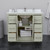 Wyndham WCF111142SLGCXSXXMXX Icon 42 Inch Single Bathroom Vanity in Light Green, No Countertop, No Sink, Brushed Nickel Trim