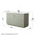 Wyndham WCF111160SLGWCUNSM58 Icon 60 Inch Single Bathroom Vanity in Light Green, White Cultured Marble Countertop, Undermount Square Sink, Brushed Nickel Trim, 58 Inch Mirror