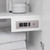 Wyndham WCF111160SWHC2UNSM58 Icon 60 Inch Single Bathroom Vanity in White, Carrara Cultured Marble Countertop, Undermount Square Sink, Brushed Nickel Trim, 58 Inch Mirror