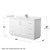 Wyndham WCF111160SWHWCUNSM58 Icon 60 Inch Single Bathroom Vanity in White, White Cultured Marble Countertop, Undermount Square Sink, Brushed Nickel Trim, 58 Inch Mirror