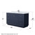 Wyndham WCF111160SBNCMUNSM58 Icon 60 Inch Single Bathroom Vanity in Dark Blue, White Carrara Marble Countertop, Undermount Square Sink, Brushed Nickel Trim, 58 Inch Mirror