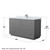 Wyndham WCF111160SKGCMUNSM58 Icon 60 Inch Single Bathroom Vanity in Dark Gray, White Carrara Marble Countertop, Undermount Square Sink, Brushed Nickel Trim, 58 Inch Mirror