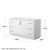 Wyndham WCF111160SWBCXSXXMXX Icon 60 Inch Single Bathroom Vanity in White, No Countertop, No Sink, Matte Black Trim