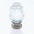 JVJ Polished Nickel 31% Leaded Crystal 30 mm (1 3/16") Rose Door Knob - 52514