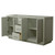 Wyndham WCF111166DLGCXSXXMXX Icon 66 Inch Double Bathroom Vanity in Light Green, No Countertop, No Sink, Brushed Nickel Trim Wyndham WCF111166DLGCXSXXMXX Icon 66 Inch Double Bathroom Vanity in Light Green, No Countertop, No Sink, Brushed Nickel Trim