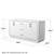 Wyndham WCF111166DWBCXSXXMXX Icon 66 Inch Double Bathroom Vanity in White, No Countertop, No Sink, Matte Black Trim