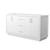 Wyndham WCF111166DWHCXSXXMXX Icon 66 Inch Double Bathroom Vanity in White, No Countertop, No Sink, Brushed Nickel Trim