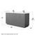 Wyndham WCF111166DKGC2UNSM58 Icon 66 Inch Double Bathroom Vanity in Dark Gray, Carrara Cultured Marble Countertop, Undermount Square Sinks, Brushed Nickel Trim, 58 Inch Mirror