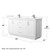 Wyndham WCF111166DWHC2UNSM58 Icon 66 Inch Double Bathroom Vanity in White, Carrara Cultured Marble Countertop, Undermount Square Sinks, Brushed Nickel Trim, 58 Inch Mirror