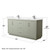 Wyndham WCF111172DLGC2UNSMXX Icon 72 Inch Double Bathroom Vanity in Light Green, Carrara Cultured Marble Countertop, Undermount Square Sinks, Brushed Nickel Trim