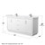 Wyndham WCF111172DWHWCUNSMXX Icon 72 Inch Double Bathroom Vanity in White, White Cultured Marble Countertop, Undermount Square Sinks, Brushed Nickel Trim