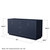 Wyndham WCF111172DBNCXSXXM70 Icon 72 Inch Double Bathroom Vanity in Dark Blue, No Countertop, No Sink, Brushed Nickel Trim, 70 Inch Mirror