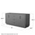 Wyndham WCF111172DGBCXSXXM70 Icon 72 Inch Double Bathroom Vanity in Dark Gray, No Countertop, No Sink, Matte Black Trim, 70 Inch Mirror